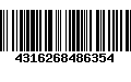 Código de Barras 4316268486354