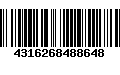 Código de Barras 4316268488648