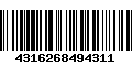 Código de Barras 4316268494311