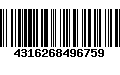 Código de Barras 4316268496759