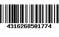 Código de Barras 4316268501774