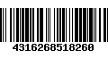 Código de Barras 4316268518260