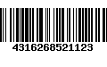 Código de Barras 4316268521123