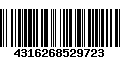 Código de Barras 4316268529723