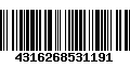 Código de Barras 4316268531191