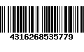 Código de Barras 4316268535779