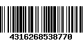 Código de Barras 4316268538770