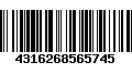 Código de Barras 4316268565745