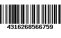 Código de Barras 4316268566759