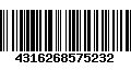 Código de Barras 4316268575232