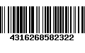 Código de Barras 4316268582322