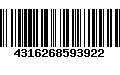 Código de Barras 4316268593922