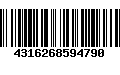 Código de Barras 4316268594790