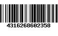 Código de Barras 4316268602358