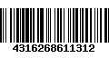 Código de Barras 4316268611312