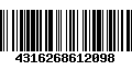 Código de Barras 4316268612098