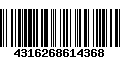 Código de Barras 4316268614368