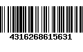 Código de Barras 4316268615631