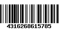 Código de Barras 4316268615785