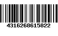 Código de Barras 4316268615822