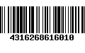 Código de Barras 4316268616010