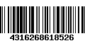 Código de Barras 4316268618526