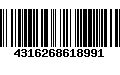 Código de Barras 4316268618991