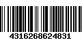 Código de Barras 4316268624831