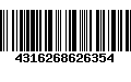 Código de Barras 4316268626354