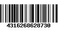 Código de Barras 4316268628730