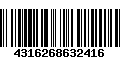 Código de Barras 4316268632416