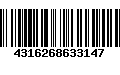 Código de Barras 4316268633147