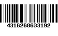 Código de Barras 4316268633192