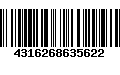 Código de Barras 4316268635622