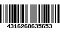 Código de Barras 4316268635653