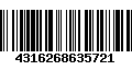 Código de Barras 4316268635721