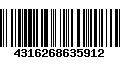 Código de Barras 4316268635912