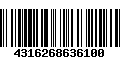 Código de Barras 4316268636100