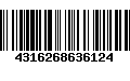 Código de Barras 4316268636124