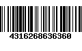 Código de Barras 4316268636360