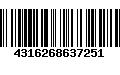 Código de Barras 4316268637251