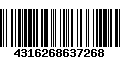 Código de Barras 4316268637268