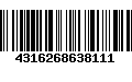 Código de Barras 4316268638111