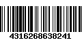 Código de Barras 4316268638241