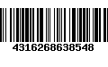 Código de Barras 4316268638548