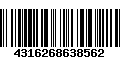 Código de Barras 4316268638562