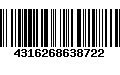 Código de Barras 4316268638722