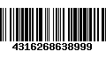 Código de Barras 4316268638999