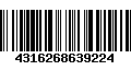 Código de Barras 4316268639224