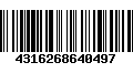 Código de Barras 4316268640497